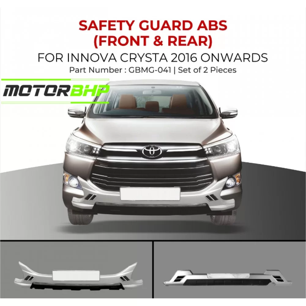 Innova crysta front on sale crash guard